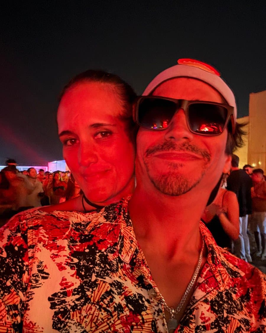 Paula y Juan Diego en un concierto